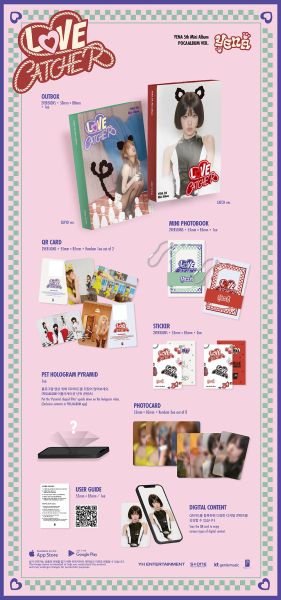 YENA - LOVE CATCHER (POCAALBUM Ver.)+ Random Photocard (APPLE MUSIC) PRE - ORDER