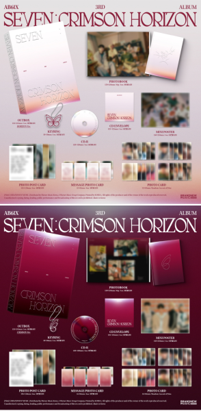 AB6IX - 3RD ALBUM SEVEN : CRIMSON HORIZON (HORIZON Ver. / CRIMSON Ver.) PRE - ORDER 