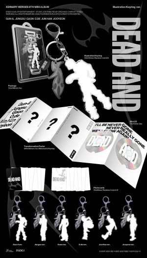 Xdinary Heroes - 8TH Mini Album DEAD AND (Illustration Keyring ver.) PRE - ORDER 