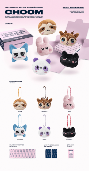 BABYMONSTER - 3rd MINI ALBUM [CHOOM] (Plush Keyring Ver.)  ИЗБОР НА ВЕРСИЯ PRE - ORDER 