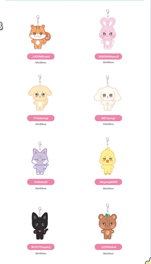 ATEEZ плюшен ключодържател ANITEEZ