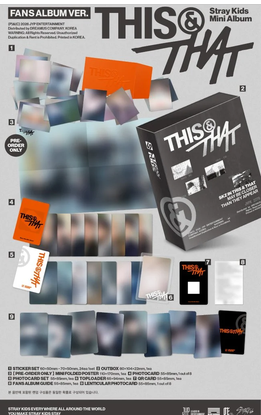 Stray Kids – THIS & THAT (FANS ALBUM Ver.) + Random Photocard (SW) PRE-ORDER 