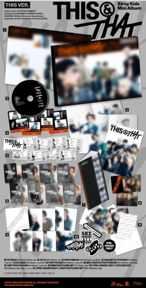 Stray Kids – THIS & THAT (THIS Ver. / THAT Ver.) + Random Photocard (SW) PRE-ORDER 