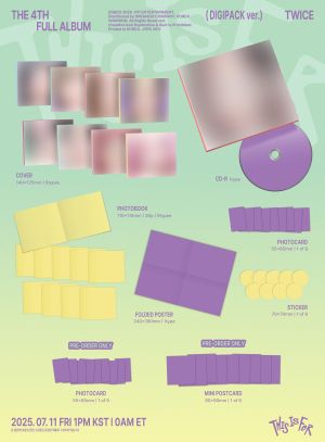 TWICE - 4TH FULL ALBUM THIS IS FOR (DIGIPACK Ver.) + Random Photocard (FANS SHOP)