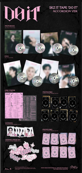 Stray Kids - SKZ IT TAPE ‘DO IT’ (ACCORDION VER.) + Random Photocard (BDM) PRE - ORDER 