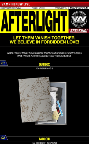 [LUCKY DRAW2] ENHYPEN - 7TH MINI ALBUM THE SIN : VANISH + Random Photocard (APPLE MUSIC) PRE - ORDER