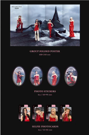 BLACKPINK - DEADLINE BLACK Ver. + PINK Ver. Set + Weverse Gift (WS) PRE - ORDER 