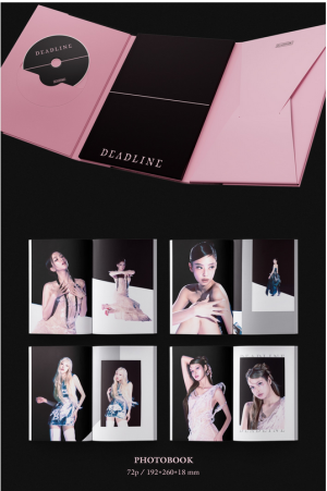 BLACKPINK - DEADLINE BLACK Ver. + PINK Ver. Set + Weverse Gift (WS) PRE - ORDER 