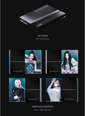 BLACKPINK - DEADLINE (GRAY Ver.) + 1 random photocard + 1 random shared individual jacket photocard (YG)  PRE - ORDER 