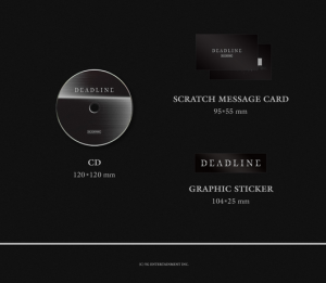 BLACKPINK - DEADLINE (GRAY Ver.) + 1 random photocard + 1 random shared individual jacket photocard (YG)  PRE - ORDER 